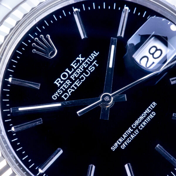Rolex Oyster Perpetual Datejust Black 16014 1983 Full Set - Afbeelding 2